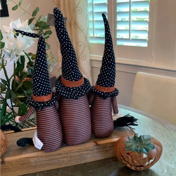 HALLOW HOME HALLOWEEN TRIO OF GNOMES - Picture 4 of 7